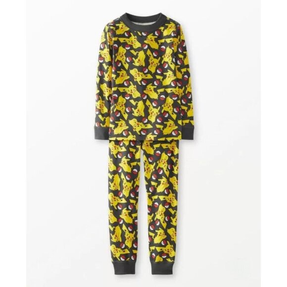 NEW Hanna Andersson Organic PJ Pajama Long John Set, Pokémon Pikachu - Size 4 - Picture 2 of 4